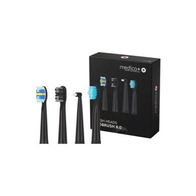 Насадки для ультразвуковой зубной щетки MEDICA + PROBRUSH 8.0 Чёрные 60304