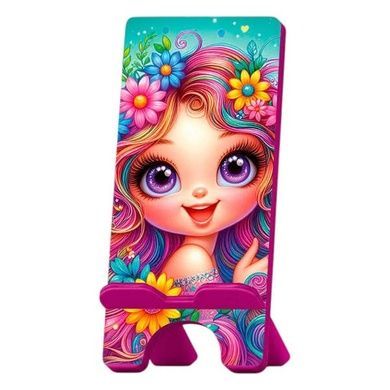 Подставка-держатель для телефона деревянная Vladi Toys VG3001-08 Разноцветная с принтом