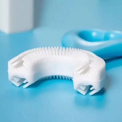 Зубная щетка детская U-образная мягкая Toothbrush Голубая
