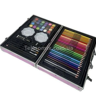 Набір для дитячої творчості та малювання Painting Set 145 предметів Космонавт Блакитний