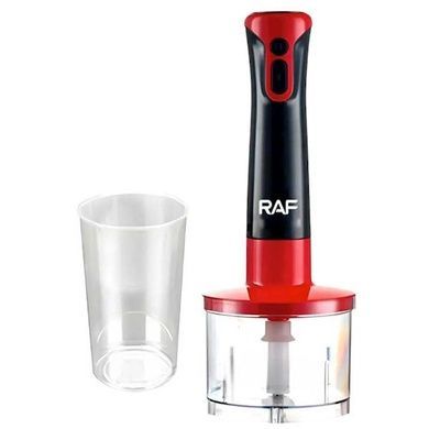 Блендер погружной 5в1 со сменными насадками Blender Stir bar R.340 RAF Черный с красным