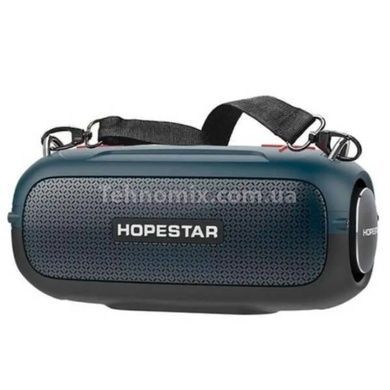 Колонка портативна з підсвічуванням Hopestar A41 PARTY Синя із чорним