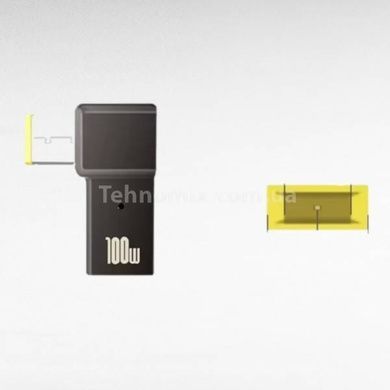 Перехідник для ноутбука з Type-C на Square Plug 5.5&times;2.1mm Чорний