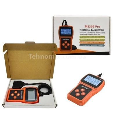 Сканер для діагностики авто MS309PRO OBD2 Оранжевий з чорним