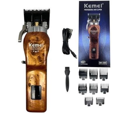 Машинка для стрижки волосся KEMEI KM-2291 Коричнева