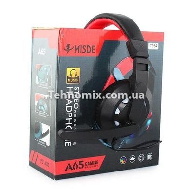 Игровые наушники с микрофоном и подсветкой Misde A65 Gaming Headset