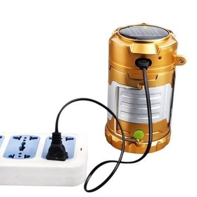 Кемпінговий ліхтар акумуляторний 220V TJ-288 5+1LED COB Золото