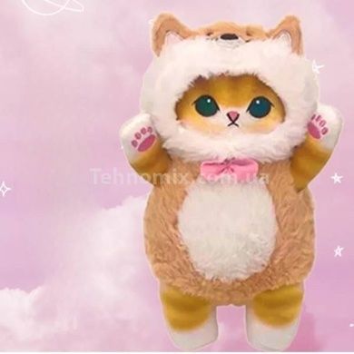 Игрушка мягкая 30см Котик в костюмчике Собачки