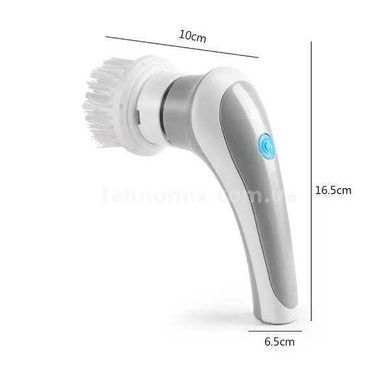 Щітка акумуляторна для миття посуду Electric cleaning brush Сiра