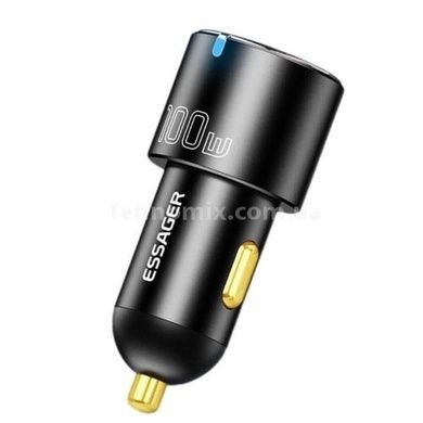 Зарядний пристрій Essager Optimus Prime Power Car Charger A+C 100W black (ECCAC-QTZ01)