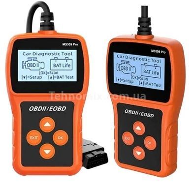Сканер для діагностики авто MS309PRO OBD2 Оранжевий з чорним