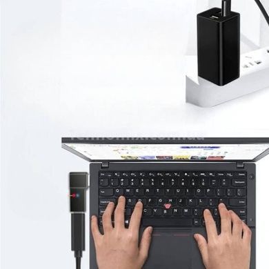 Перехідник для ноутбука з Type-C на Square Plug 5.5&times;2.1mm Чорний