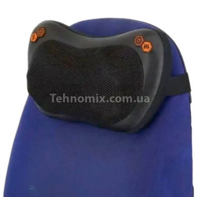 Масажер роликовий в розетку та прикурювач 4 ролика 2в1 NEW Massage pillow Чорний