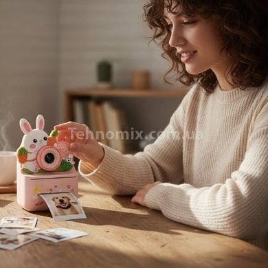 Фотоаппарат моментальной печати Кролик Digital Color А-2124 Розовый