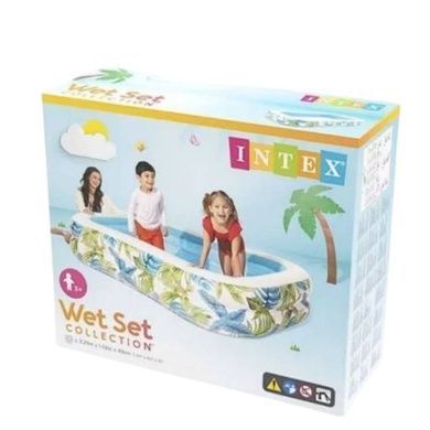 Бассейн надувной 229х152х48см 600л Intex 57177 NP Голубой