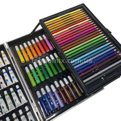 Набір для дитячої творчості та малювання Painting Set 145 предметів Космонавт Блакитний