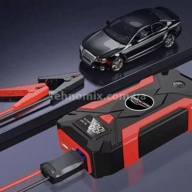 Пускозарядний пристрій для автомобіля у валізі JUMPSTARTER QY31 Чорне з червоним