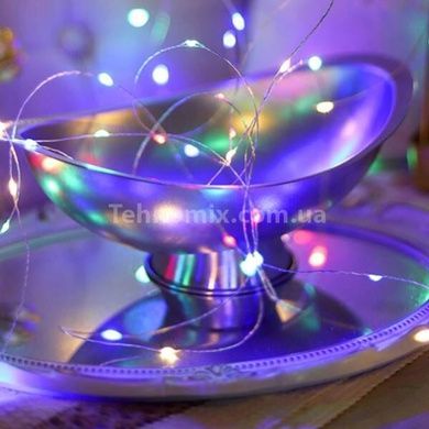Світлодіодна гірлянда 12м 100LED RGB (живлення від сонячної панелі) Мультикольорова