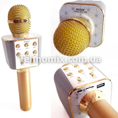 Караоке мікрофон WSTER WS-1688 Золотий