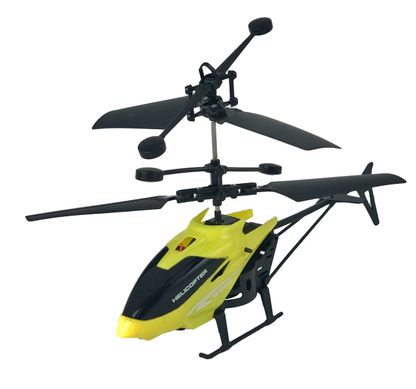 Літаючий usb вертоліт c сенсорним управлінням рукою Induction Flight Жовтий