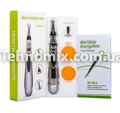 Масажна ручка Massage Pen W-912 3 в 1 акупунктурна