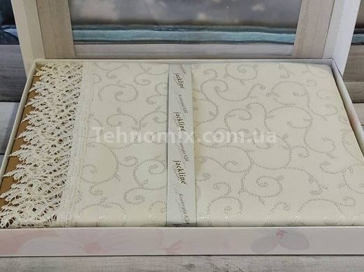 Скатерть с кружевом Jackline KDK242 160х220см Жаккард Полиэстер