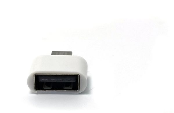 Адаптер переходник OTG+USB белый