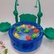 Гра дитяча Рибалка магнітна зі звуком та підсвічуванням Rotating Fishing Plate Блакитна