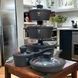 Набор посуды с крышками 10 предметов Top Kitchen ТК00050 Черный