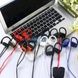Наушники вакуумные беспроводные с микрофоном Bluetooth G5 Черные с оранжевым
