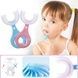 Зубная щетка детская U-образная мягкая Toothbrush Голубая
