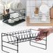 Стелаж кухонний сушарка для посуду метал+пластик kitchenware SHWJ-1 Чорний