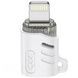 Адаптер переходник XO NB256E Type-c female to Lightning adapter Белый