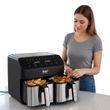 Аерогриль з 2 контейнерами 4+4л 2000Вт Air Fryer R.5292 Чорний