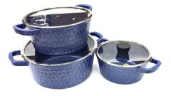 Набор посуды Benson BN-348 (6 предметов, голубой)