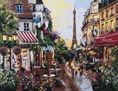 Картина по номерам GX 33312 " Парижское кафе" 40*50см в коробке