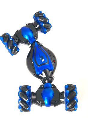 Новое поступление Машинка перевёртыш с управлением от руки и пультом д/y Storm Stunt LUMINDUS Синяя