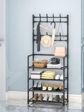 Вішалка для одягу New simple floor clothes rack 60х29.5х151см Чорна