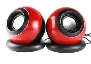 Колонки для ПК SPS D008 комп'ютерні колонки USB Red Optmaster