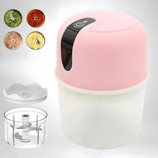 Мини-измельчитель портативный Portable Food Processor Розовый