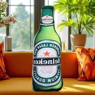 Игрушка-подушка мягкая Пиво Heineken 70*25*15см 7238