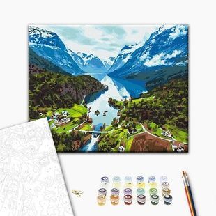 Картина за номерами Альпи BS28730