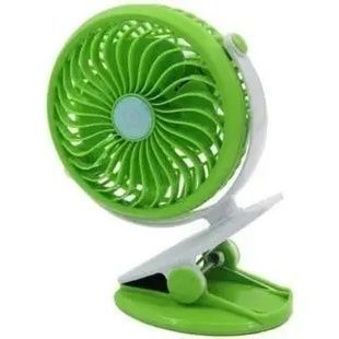 Вентилятор F168 USB с аккумулятором 18650 Зеленый