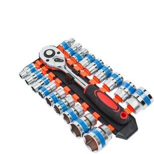 Набір торцевих головок з тріскачкою 1/2 "19шт. Хром Wrench Set CRV JC 8044