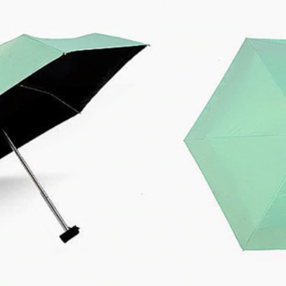Міні-парасоля кишенькова в футлярі М'ятна
