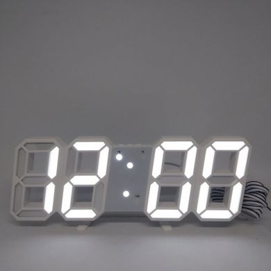Електронні настільні годинник з будильником і термометром LY 1089 Білі
