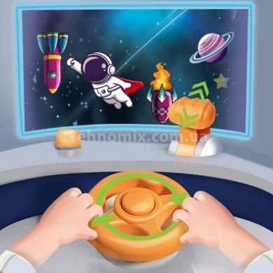 Іграшка електронна з кермом для дітей Outer Space Бежевий