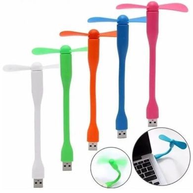 Мини-вентилятор для ноутбука, повербанка и ПК в USB Голубой