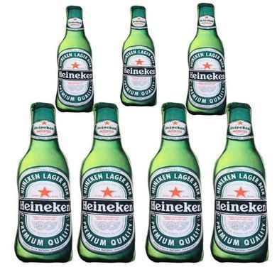Іграшка-подушка м'яка Пиво Heineken 70*25*15см 7238
