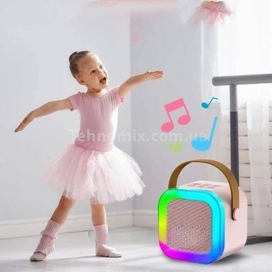 Караоке дитяче з LED підсвічуванням з одним мікрофоном K12 Біле